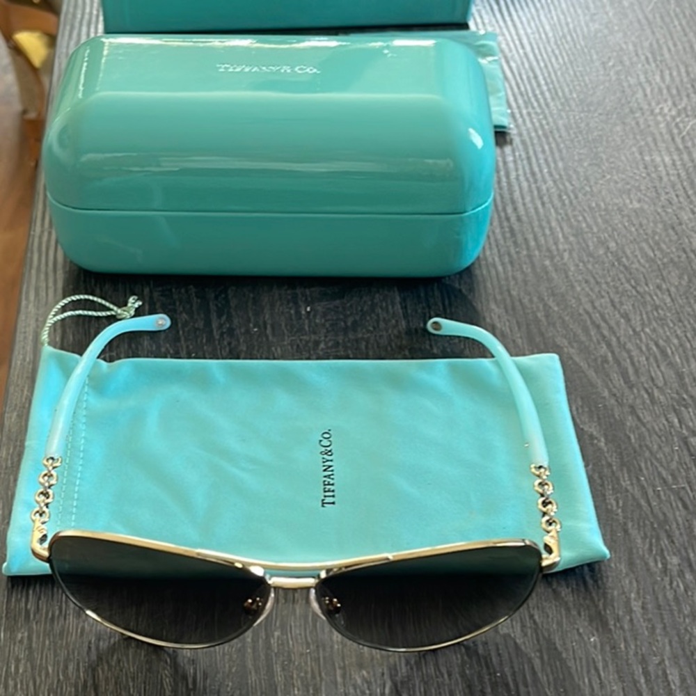 Tiffany & Co. Blue and Silver Glasses
